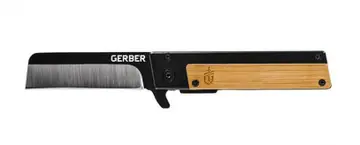 Gerber Quadrant -taittoveitsi, bambu, sileäterä (FE)