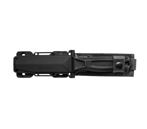 Gerber Strongarm -kiinteäteräinen veitsi, sahalaita, musta - Image 2