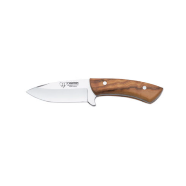 Cudeman Colibri jagtkniv med kompakt blad og håndtag i oliventræ