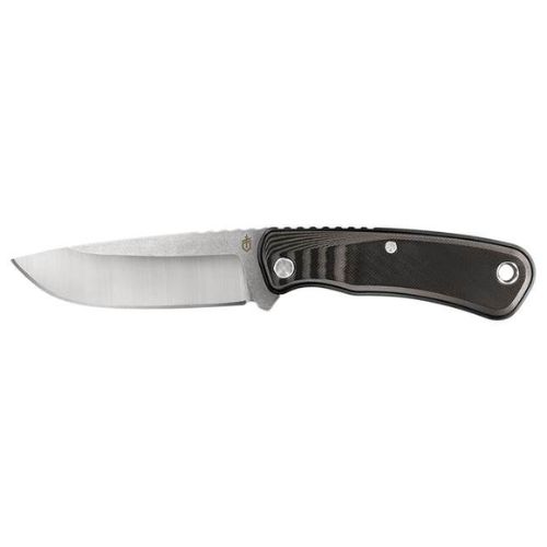 Gerber Downwind -kiinteäteräinen veitsi, drop point – musta