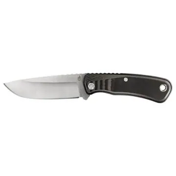 Gerber Downwind -kiinteäteräinen veitsi, drop point – musta
