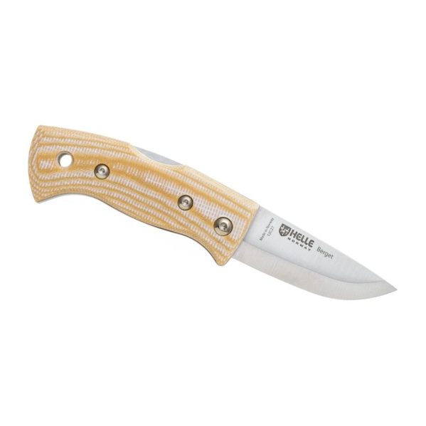 Helle Berget – Beige Canvas Micarta -veitsi